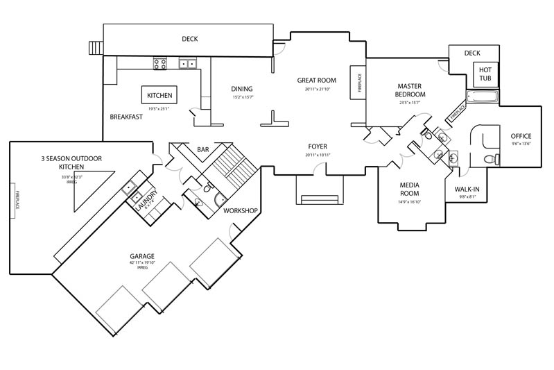 Measured and accurate floor plan example