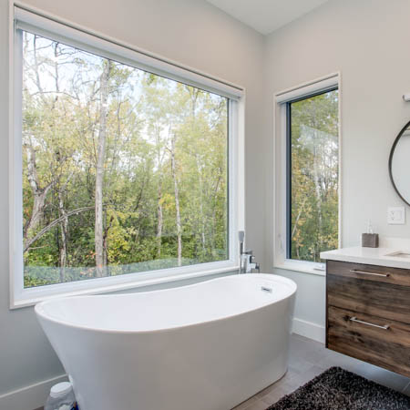 beautiful bathroom photography for real estate in the blue mountains