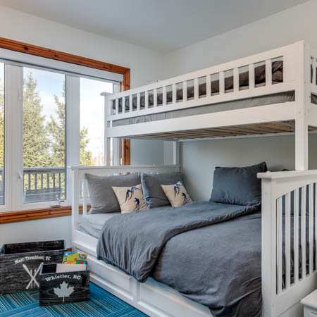 Interior photography of a children's bunk room for interior designer