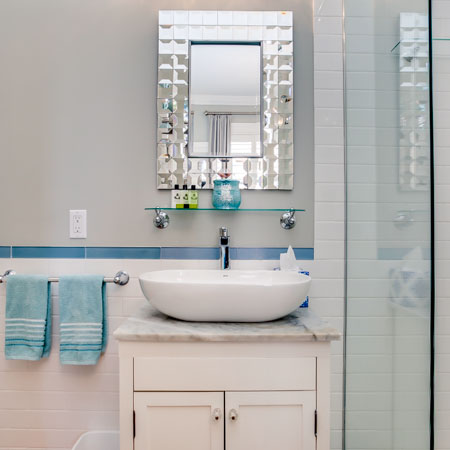 Small bathroom interior photography for real estate