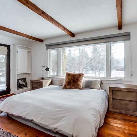 Bright bedroom real estate photography in Collingwood