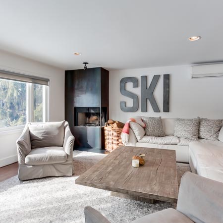 Collingwood Ski Chalet living room photograph