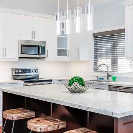 A bright modern kitchen