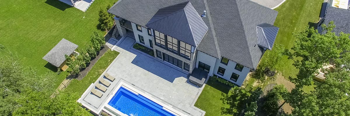 aerial photo of a house near collingwood for real estate marketing with a drone